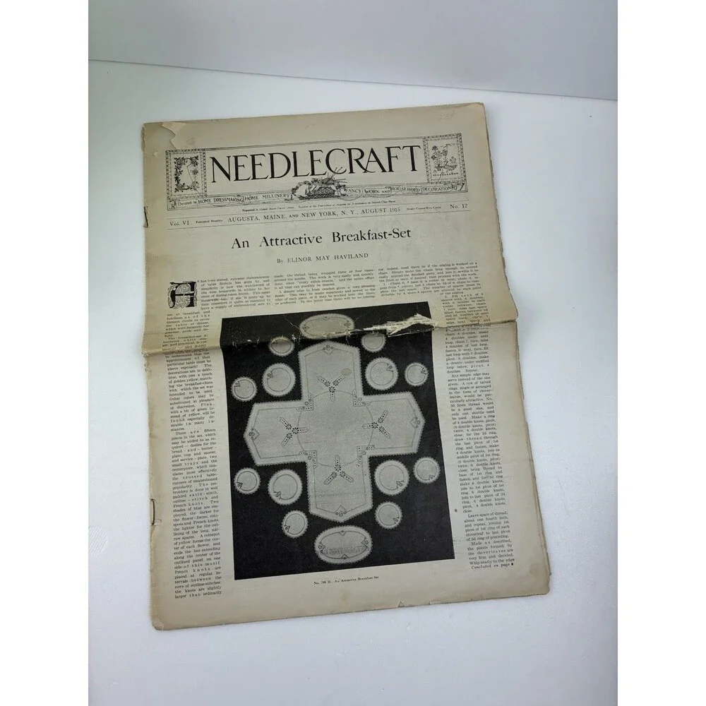 Needlecraft Devoted To Dressmaking Fancy Work Household Decoration 1915 No. 12